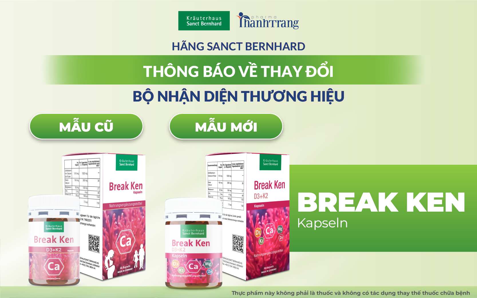 BREAK KEN KAPSELN SANCT BERNHARD THAY ĐỔI BỘ NHẬN DIỆN THƯƠNG HIỆU